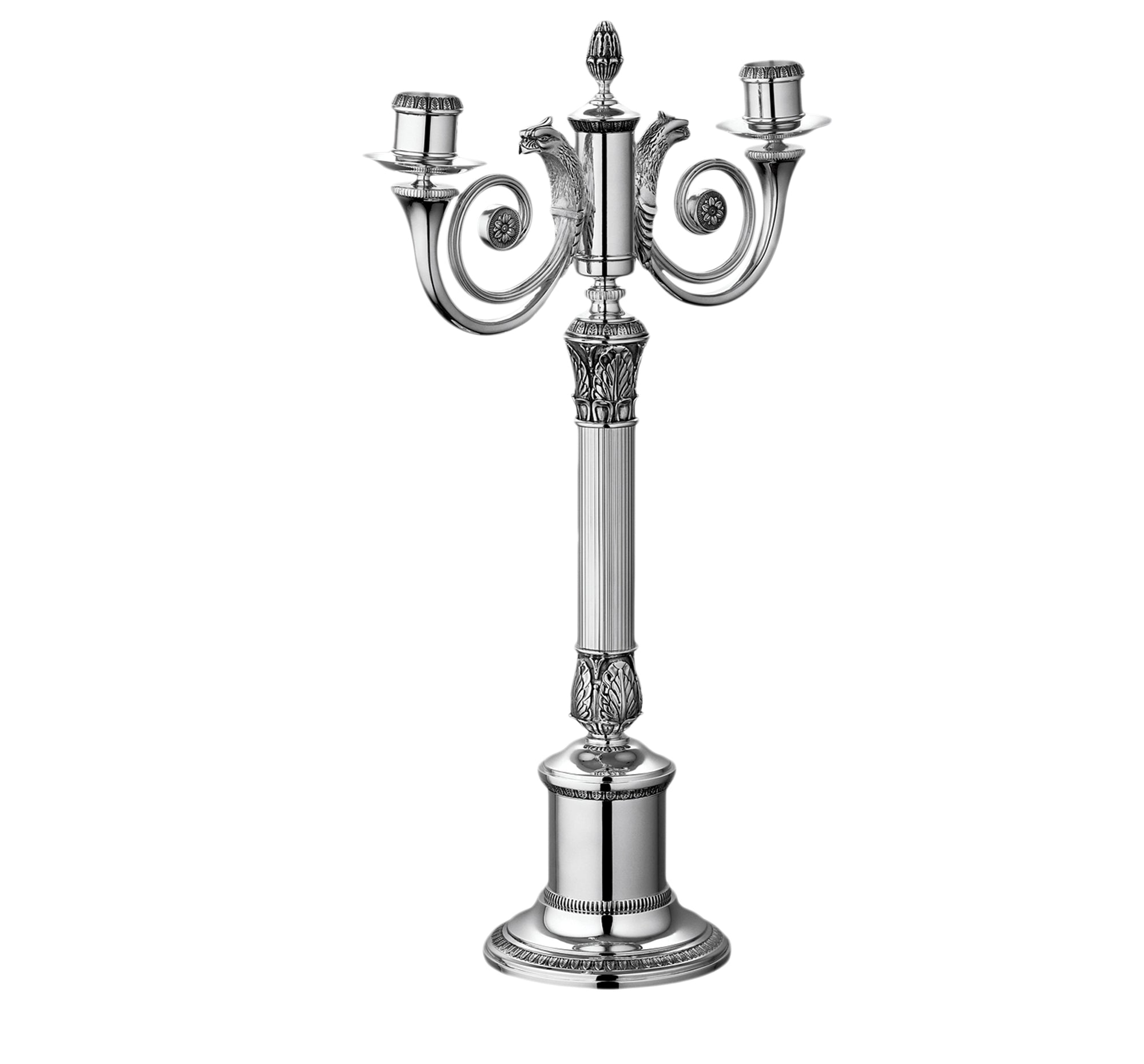 Two light candelabras - Argent Plaqué