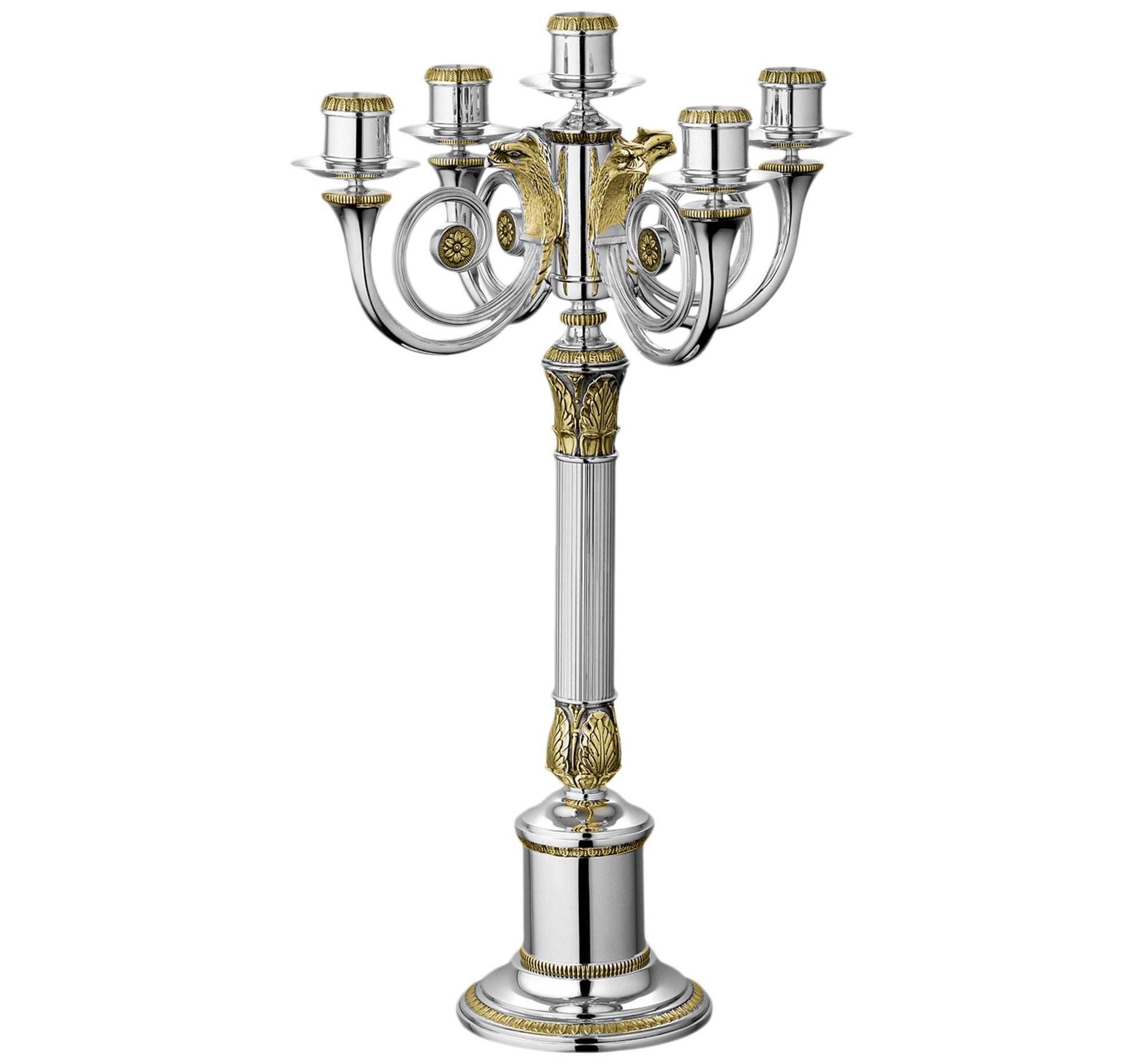 Five light candelabras - Argent Plaqué
