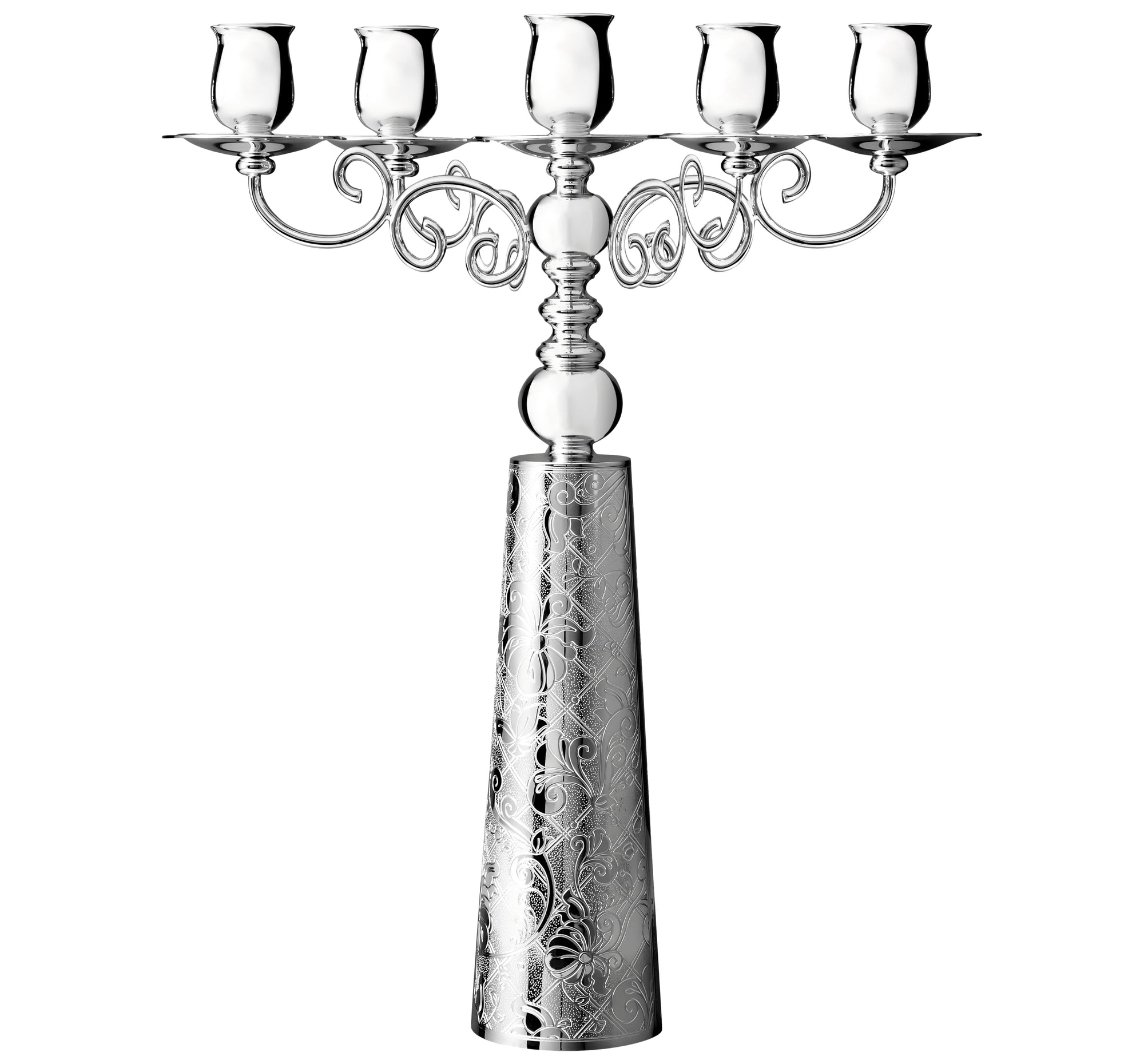 Five light candelabras - Silver Plated