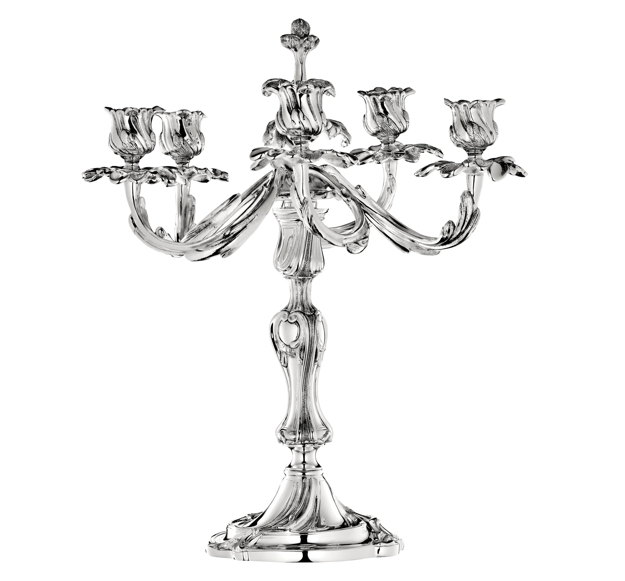 Five light candelabras - Argent Plaqué