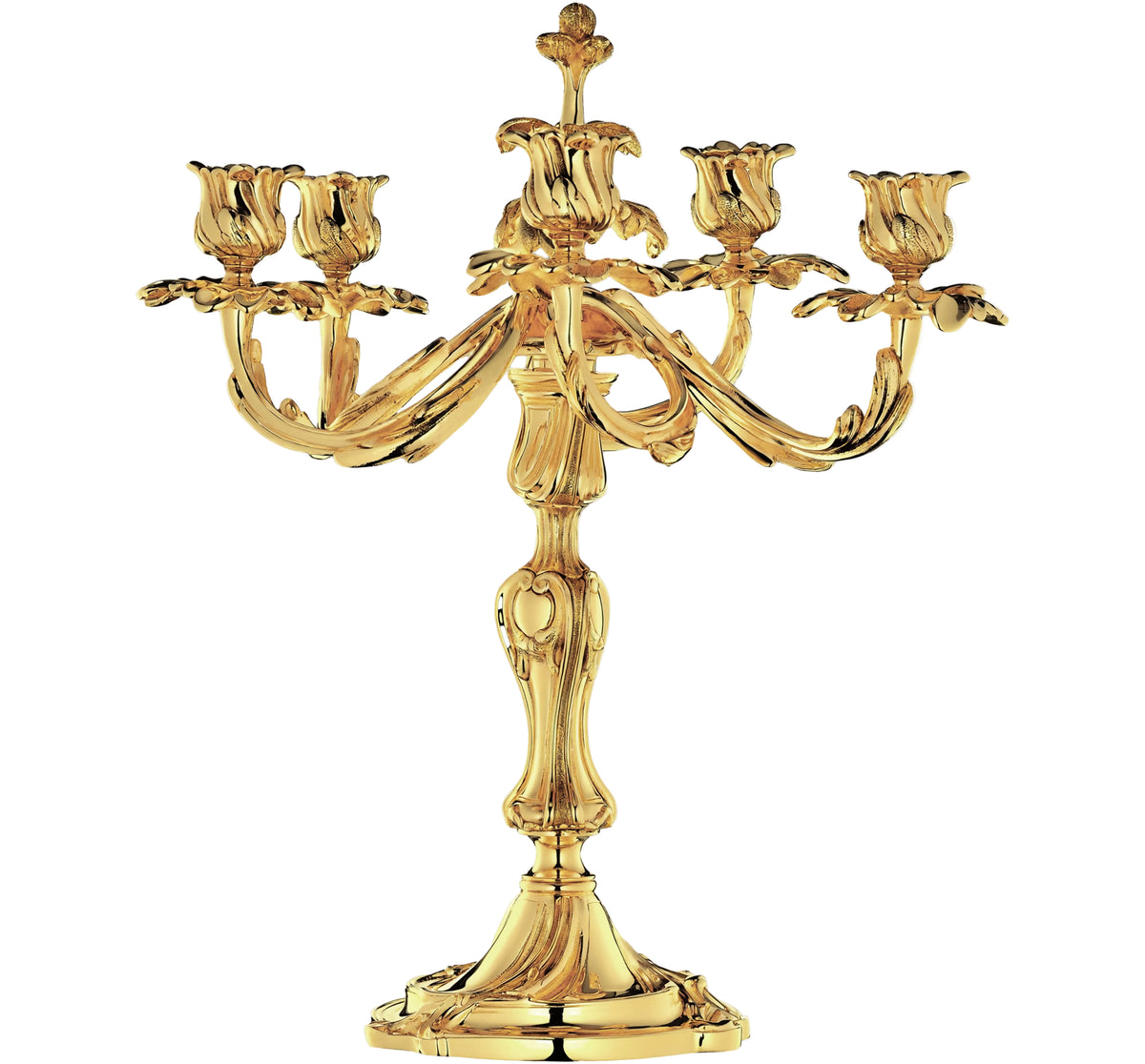 Trianon 5-candle candelabra - Gold-coloured