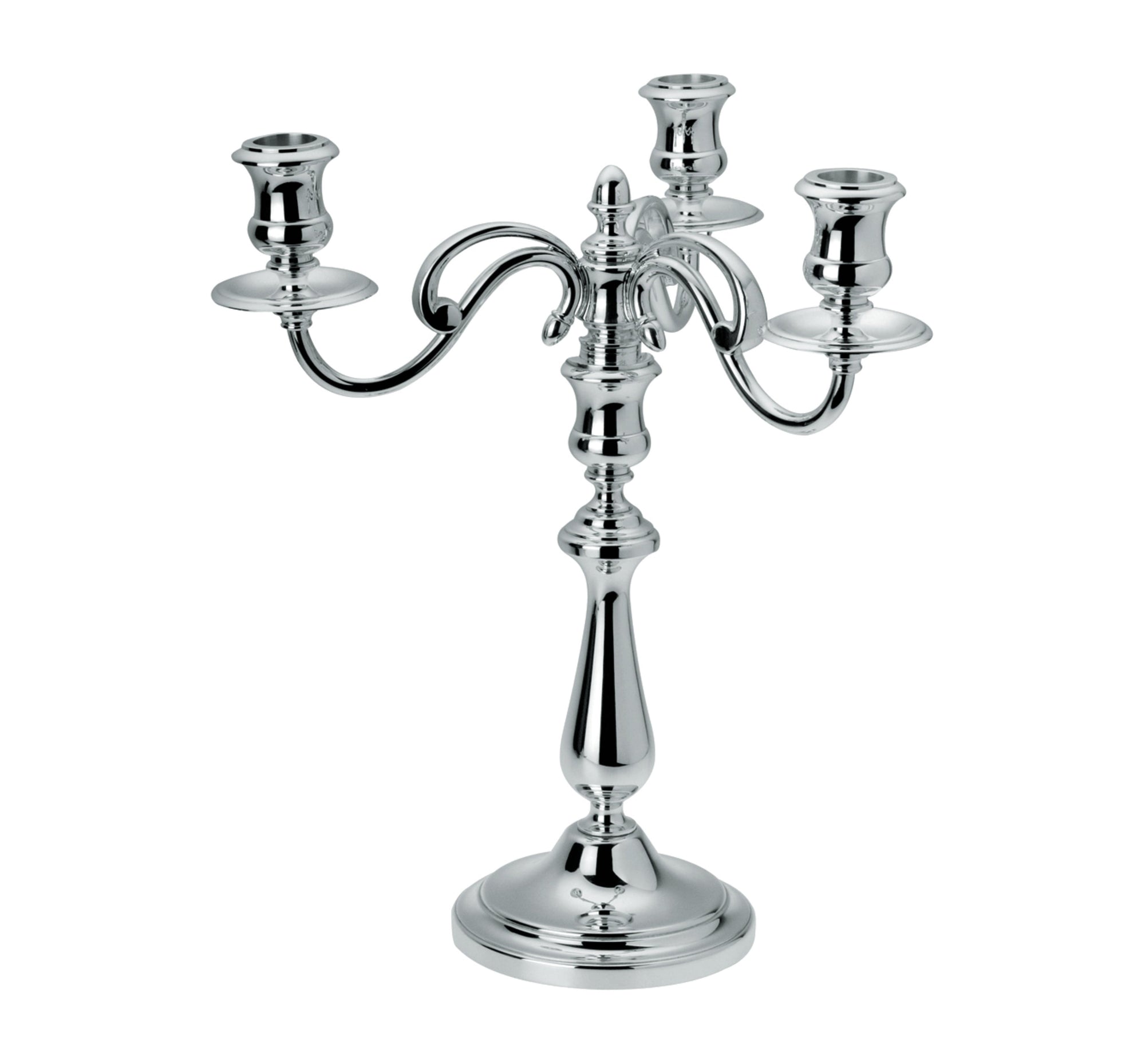 Three light candelabras - Silver Plated