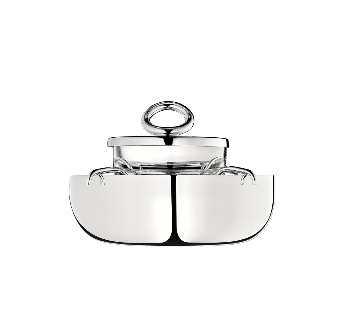 Vertigo caviar set in silver-plated metal - Silver