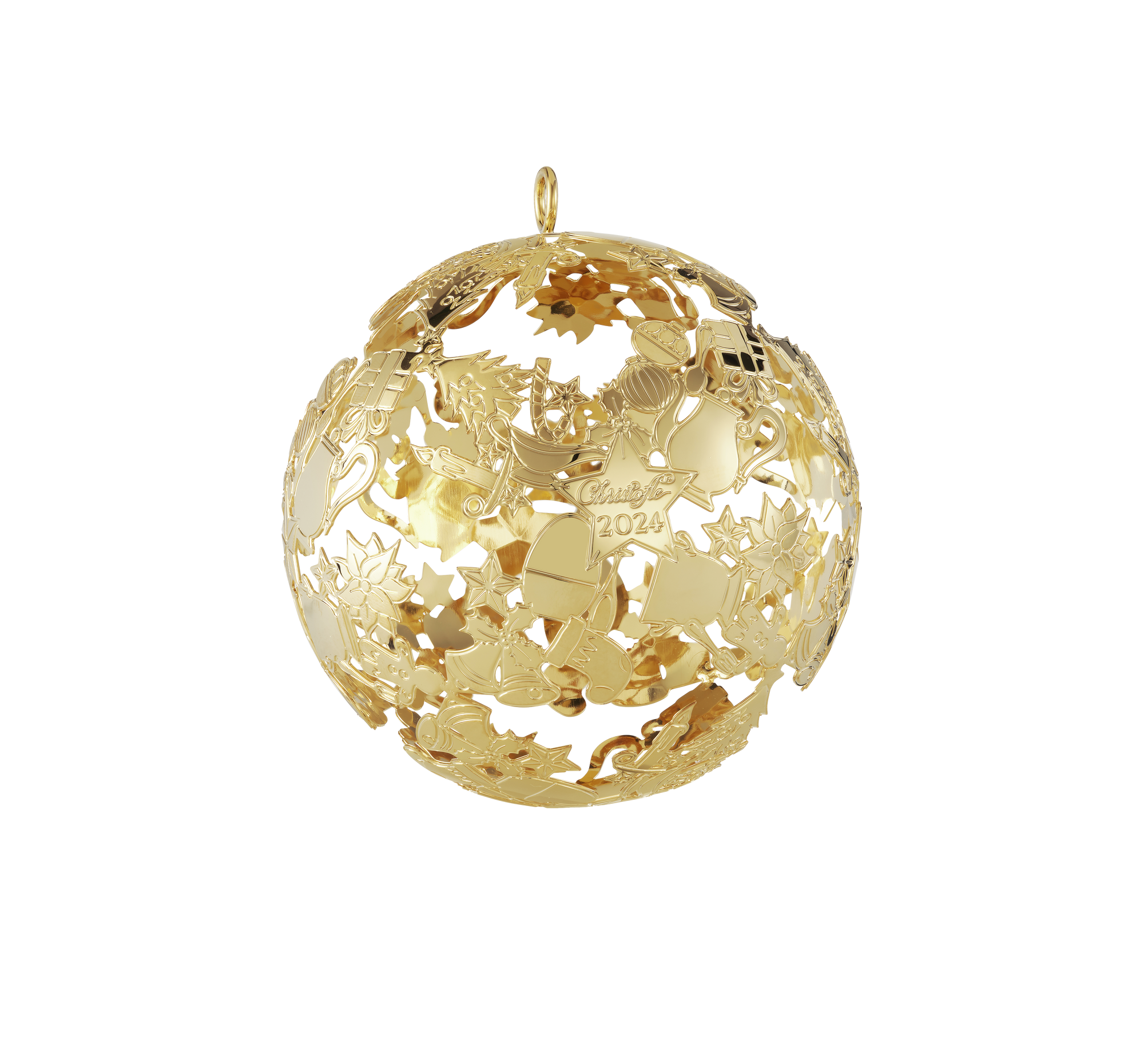 Christmas balls - Métal doré