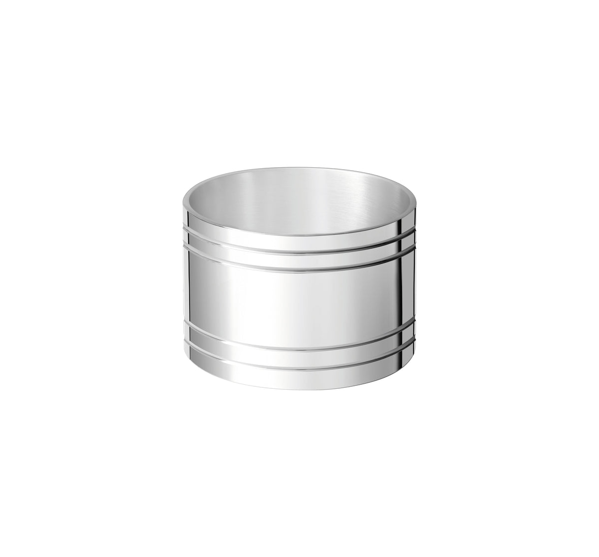 Nathalie Rond de serviette 2,9x4,2 cm en argent plaqué de second choix
