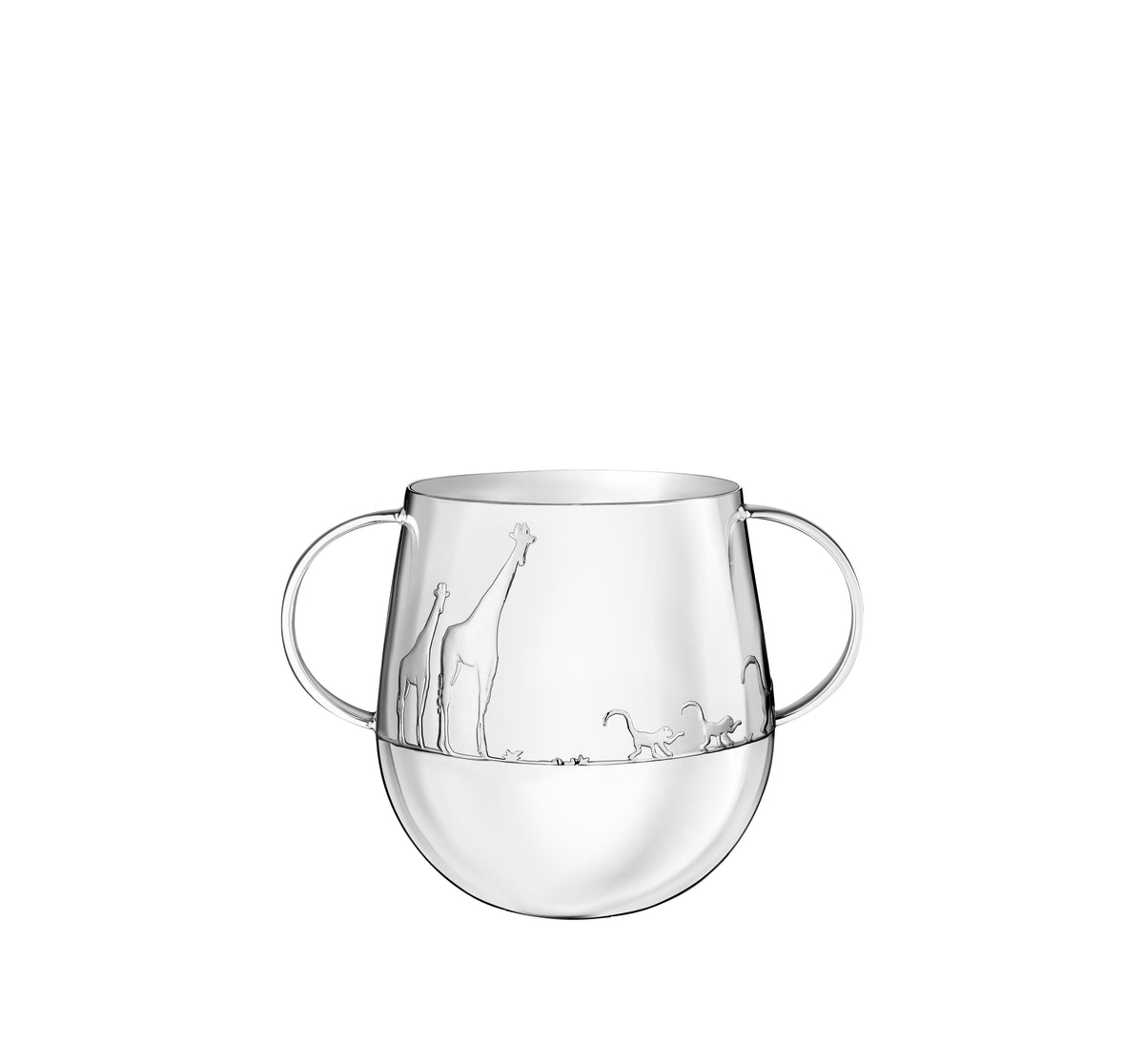 Timbale 2 anses 8x6,3cm Savane en argent plaqué - Argent