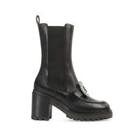 Bottines Sr Prince 90 en cuir - Nero