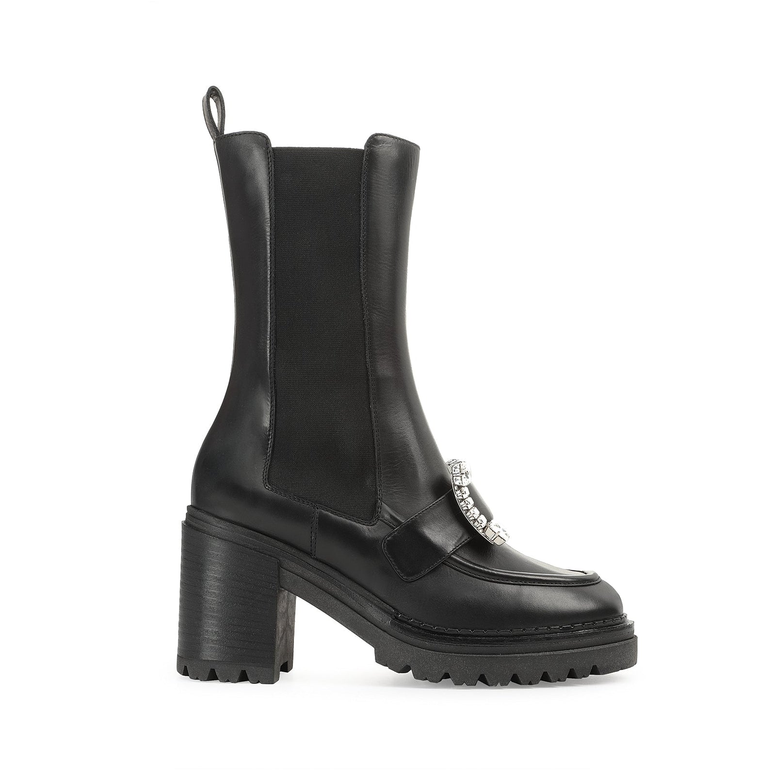 Bottines Sr Prince 90 en cuir - Nero