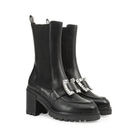 Bottines Sr Prince 90 en cuir - Nero