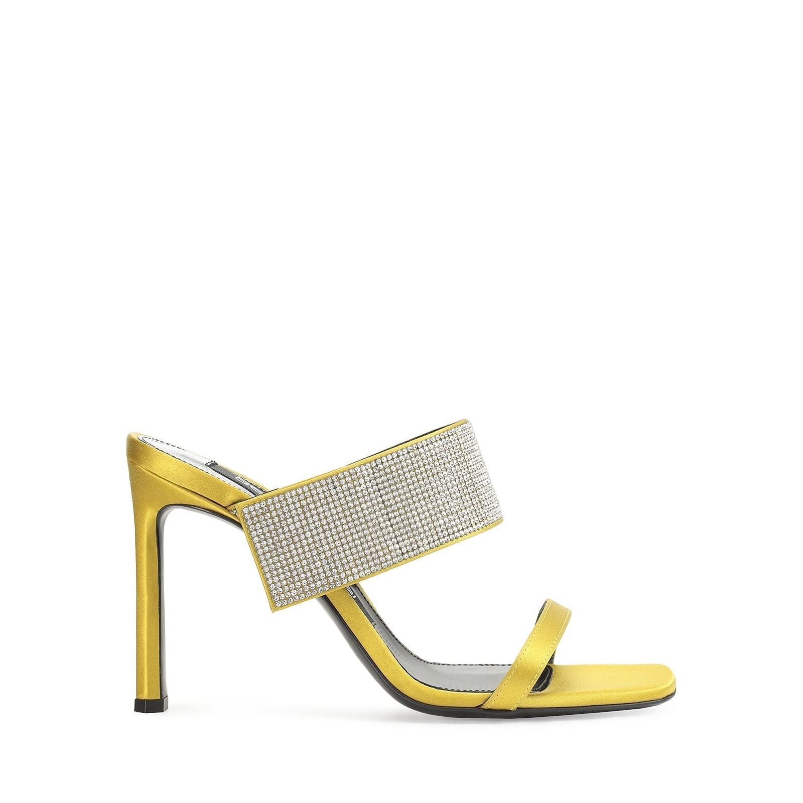 Mules Sr Paris 95 en soie - Chartreuse