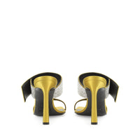 Mules Sr Paris 95 en soie - Chartreuse