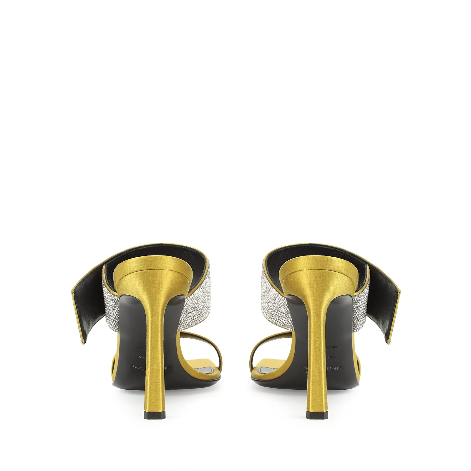 Mules Sr Paris 95 en soie - Chartreuse