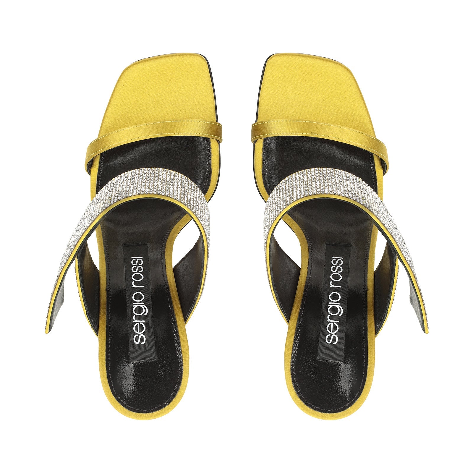 Mules Sr Paris 95 en soie - Chartreuse