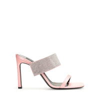 Mules Sr Paris 95 en soie - Light Rose