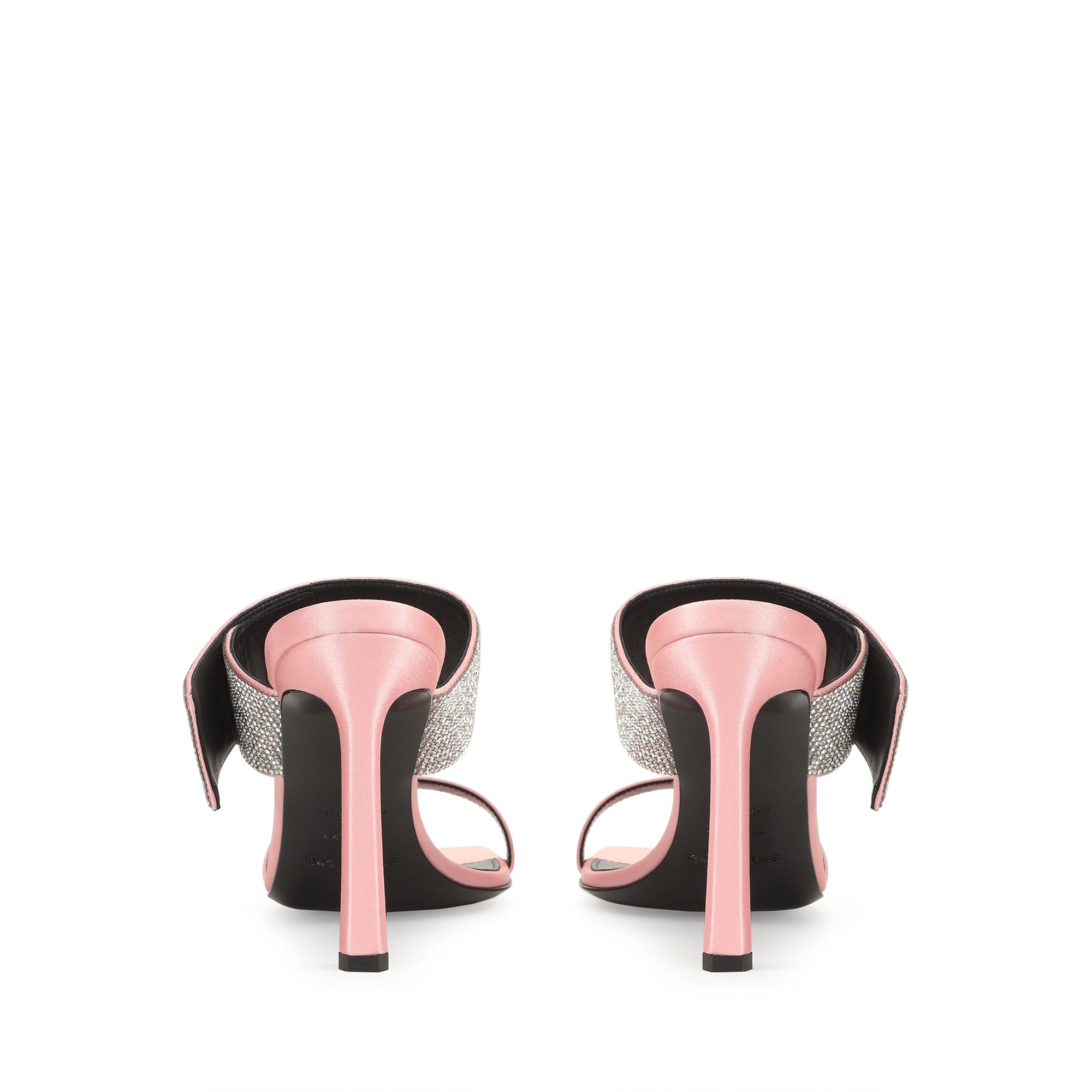 Mules Sr Paris 95 en soie - Light Rose