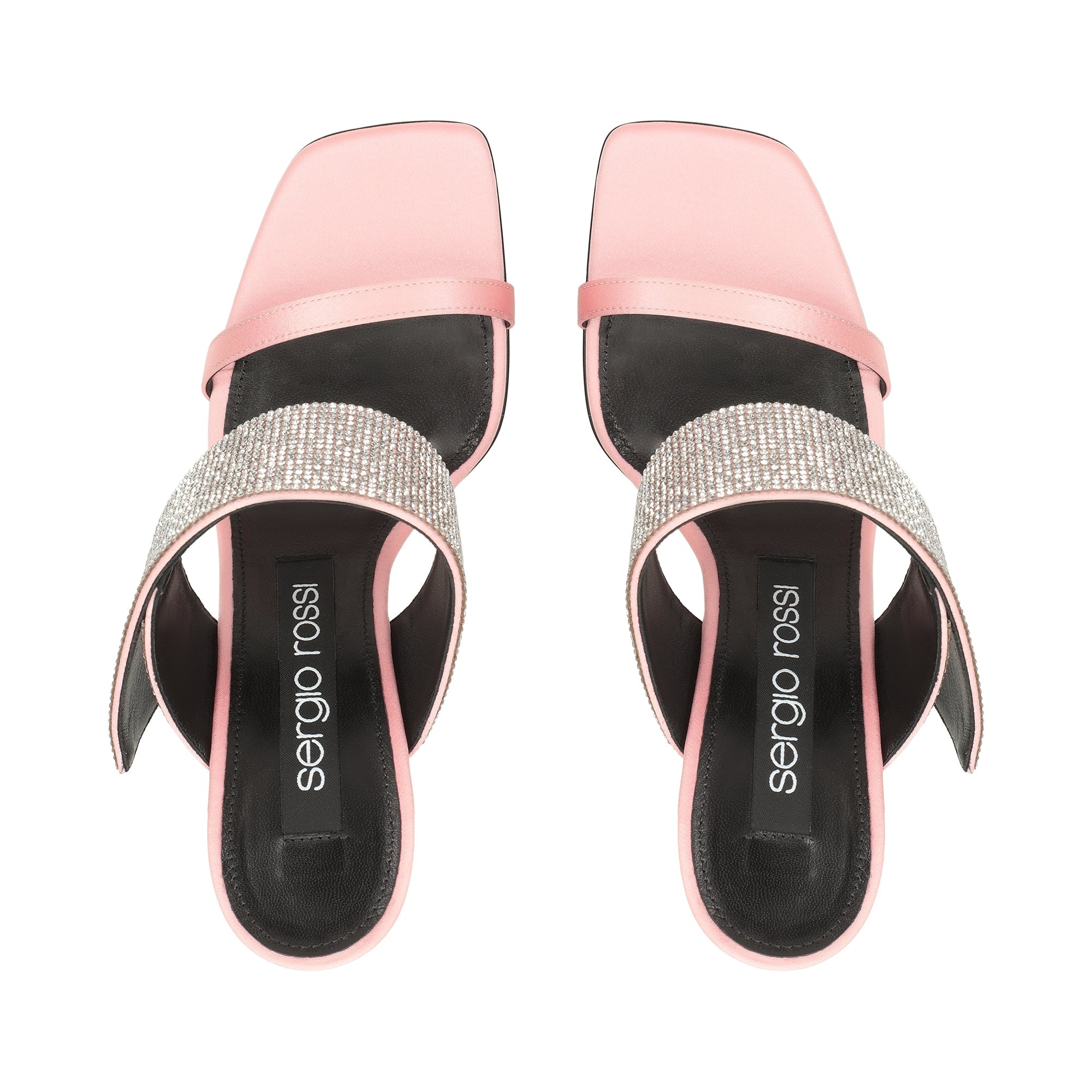 Mules Sr Paris 95 en soie - Light Rose