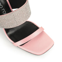 Mules Sr Paris 95 en soie - Light Rose