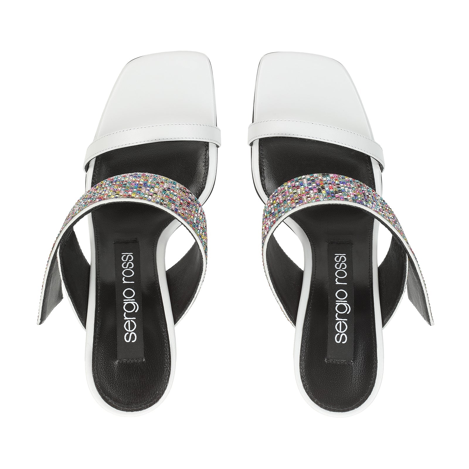 Mules Sr Paris 95 en cuir - Bianco