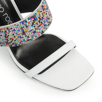 Mules Sr Paris 95 en cuir - Bianco