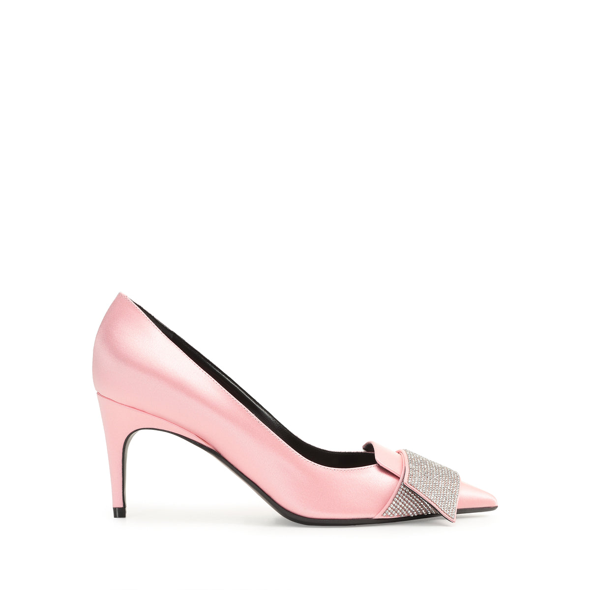 CHAUSSURES EN CRÊPE DE PARIS EN SATIN + STRASS SR1