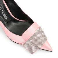 CHAUSSURES EN CRÊPE DE PARIS EN SATIN + STRASS SR1