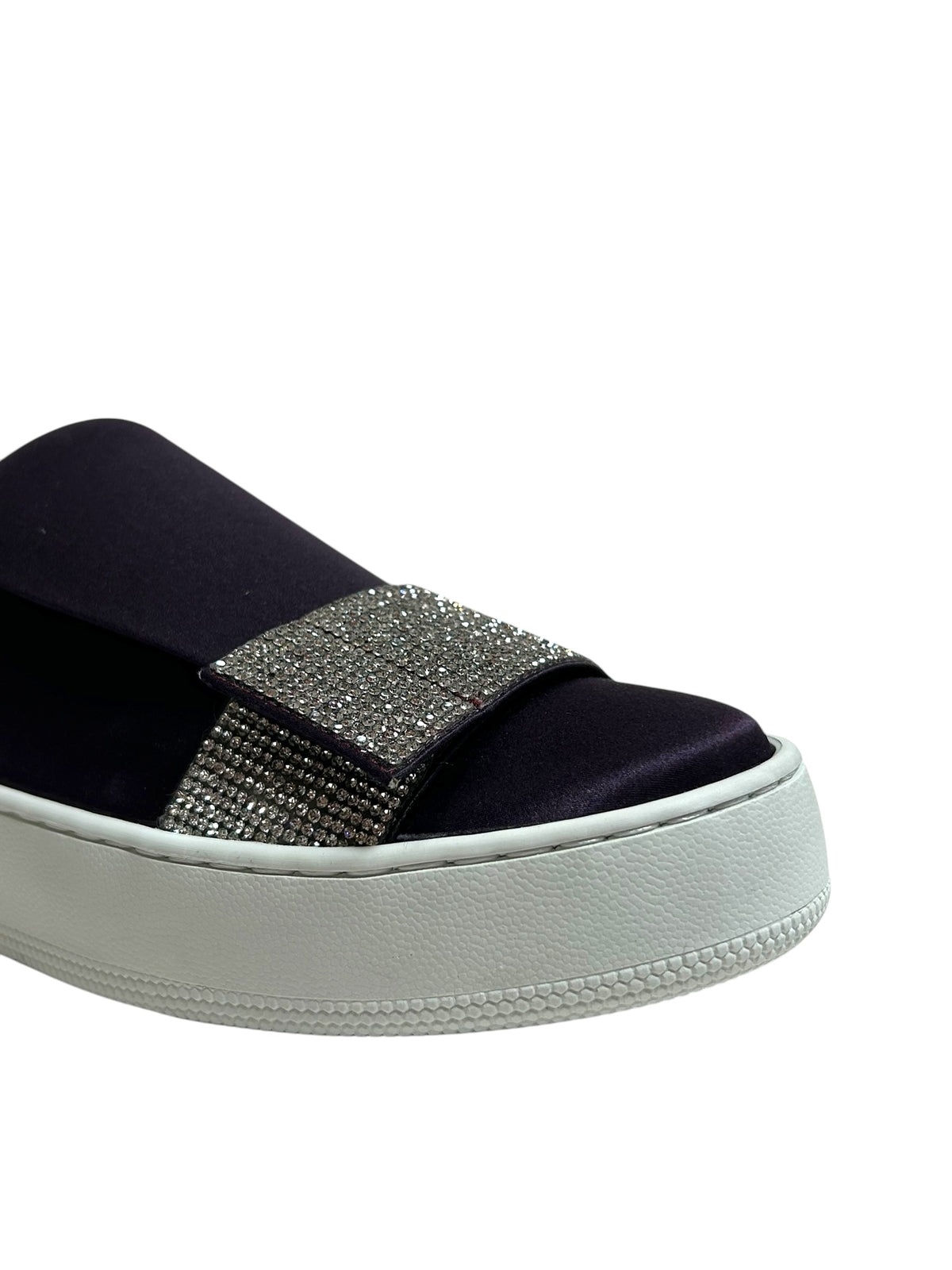 Silk rhinestone sneakers - Mora