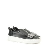 BASKETS SR1 PARIS NAPPA + CRÊPE SATINÉ + STRASS