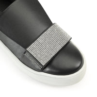 BASKETS SR1 PARIS NAPPA + CRÊPE SATINÉ + STRASS