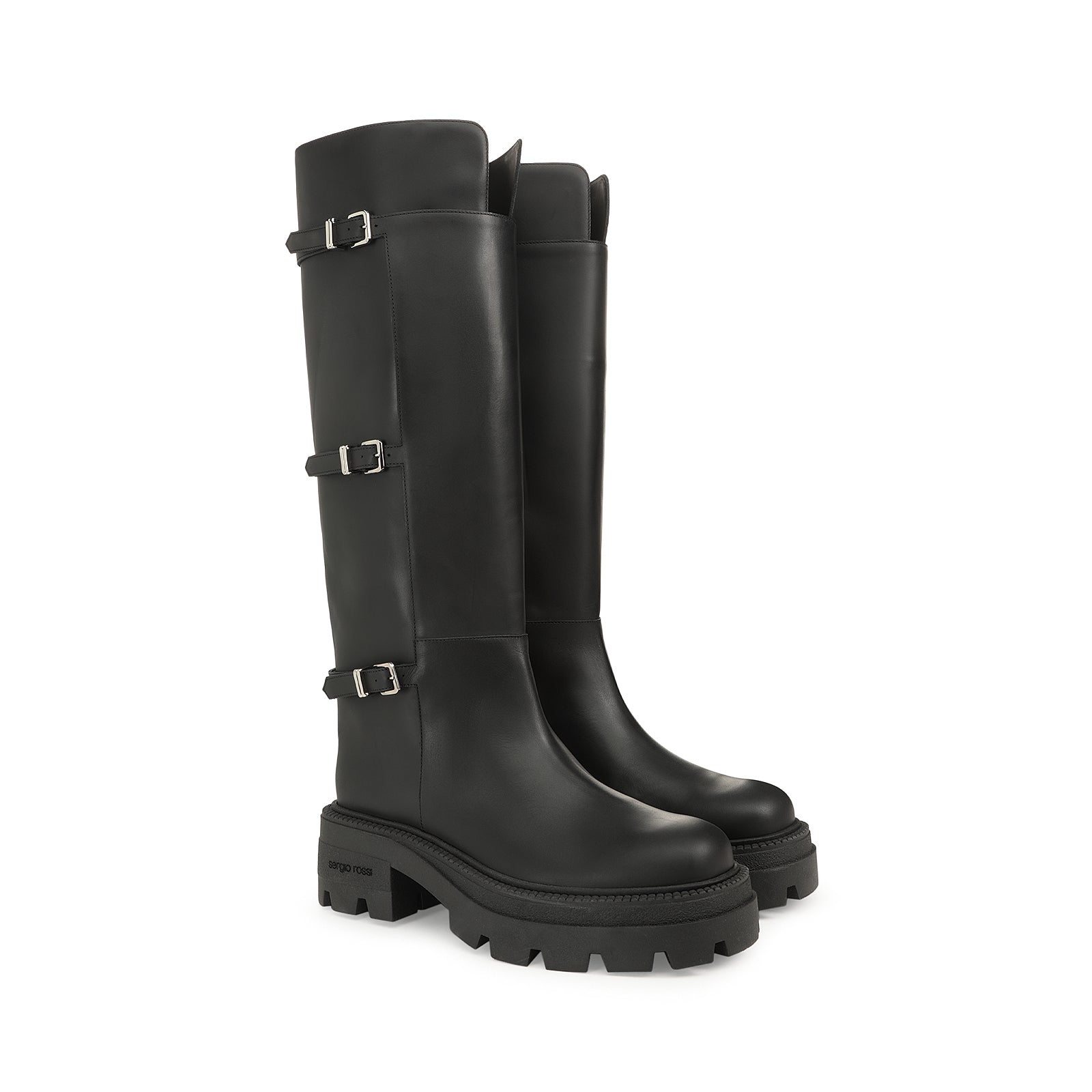 Bottes Sr Thalestris 65 en cuir - Nero