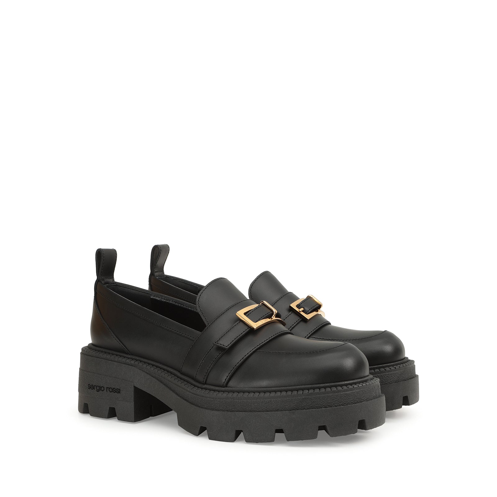 Mocassins Sr No en cuir - Nero