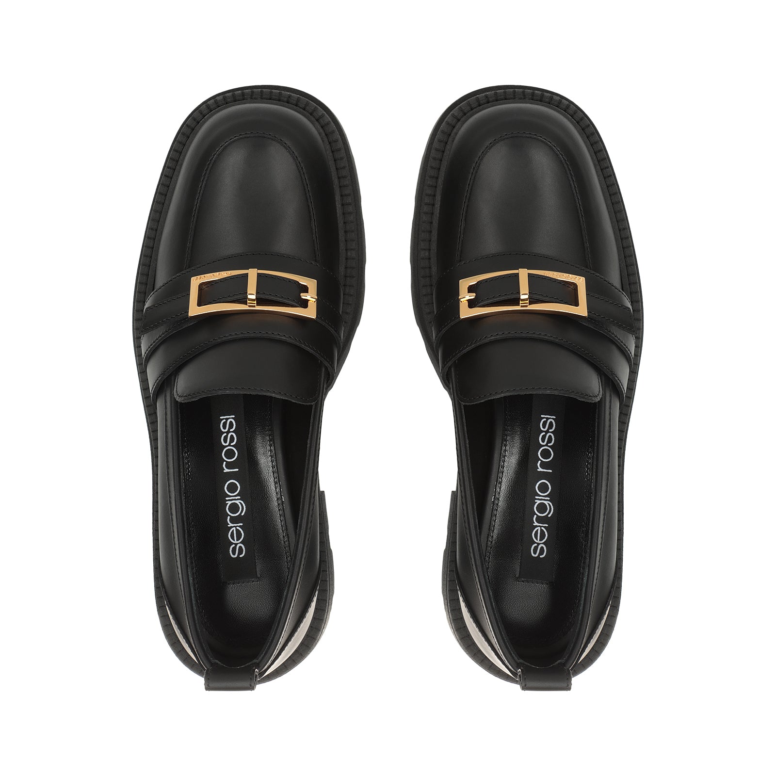 Mocassins Sr No en cuir - Nero