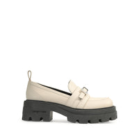 Mocassins Sr No en cuir - Chalk