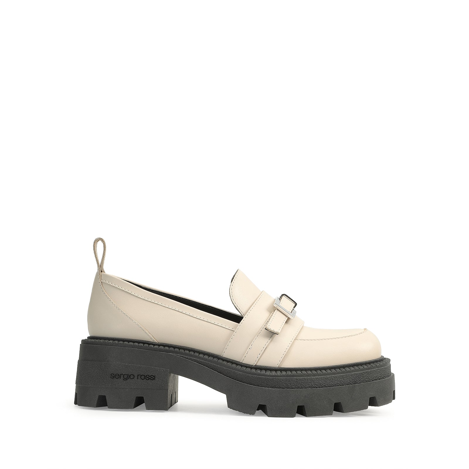 Mocassins Sr No en cuir - Chalk