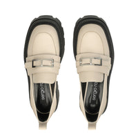 Mocassins Sr No en cuir - Chalk