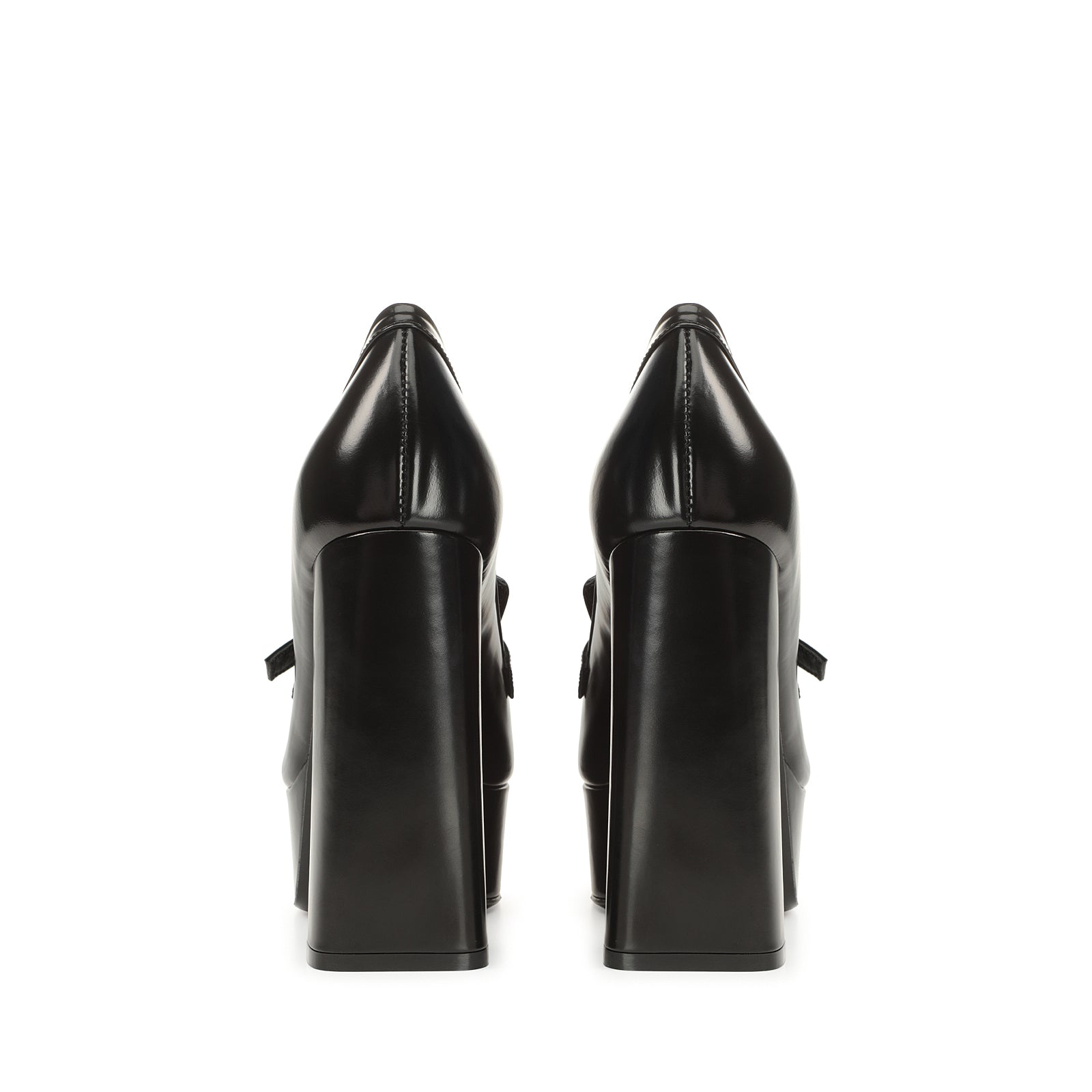 Escarpins à plateforme Sr Nora 85 en cuir - Nero
