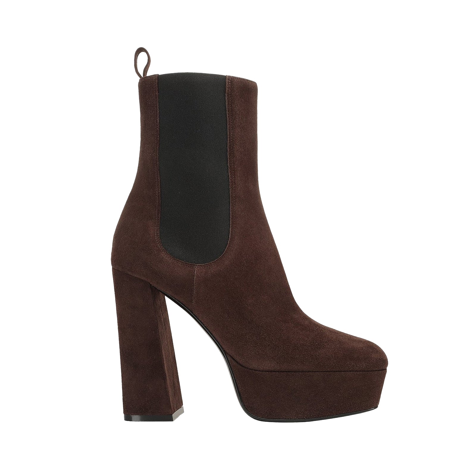 Sr Alicia Platform 135 ankle boots in leather - Fondente