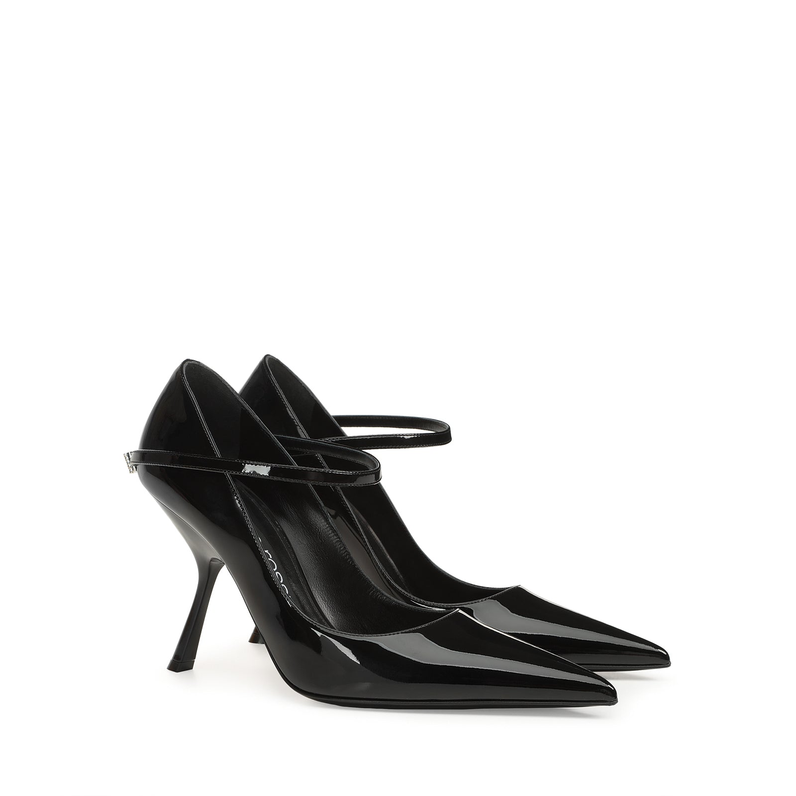 Escarpins Sr Bella 100 en cuir verni - Nero