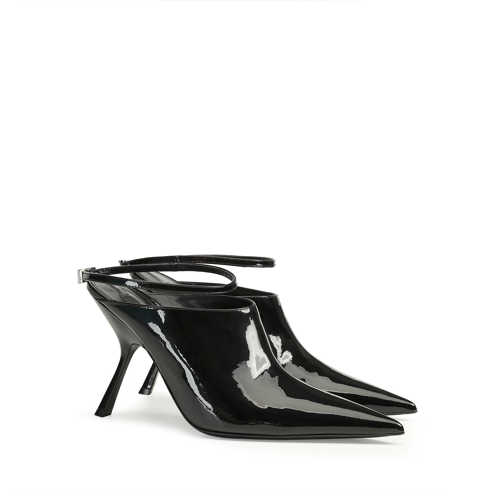 Mules à talons Sr Bella en cuir verni - Nero
