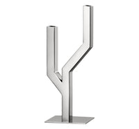 Two light candelabras - Stainless Steel