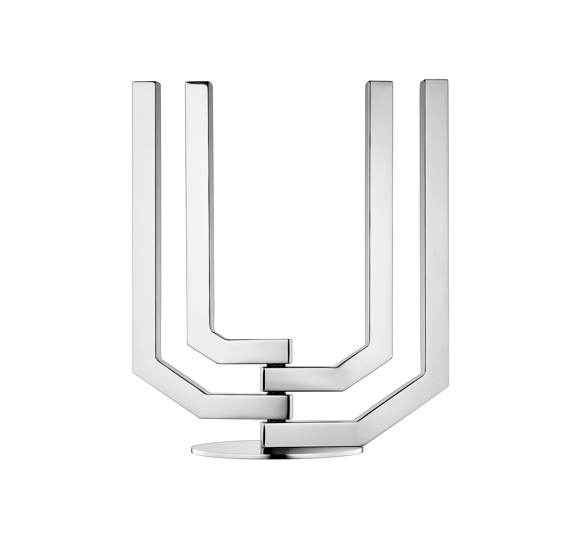 Four light candelabras - Acier inoxydable