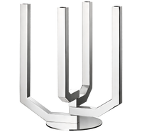 Four light candelabras - Acier inoxydable