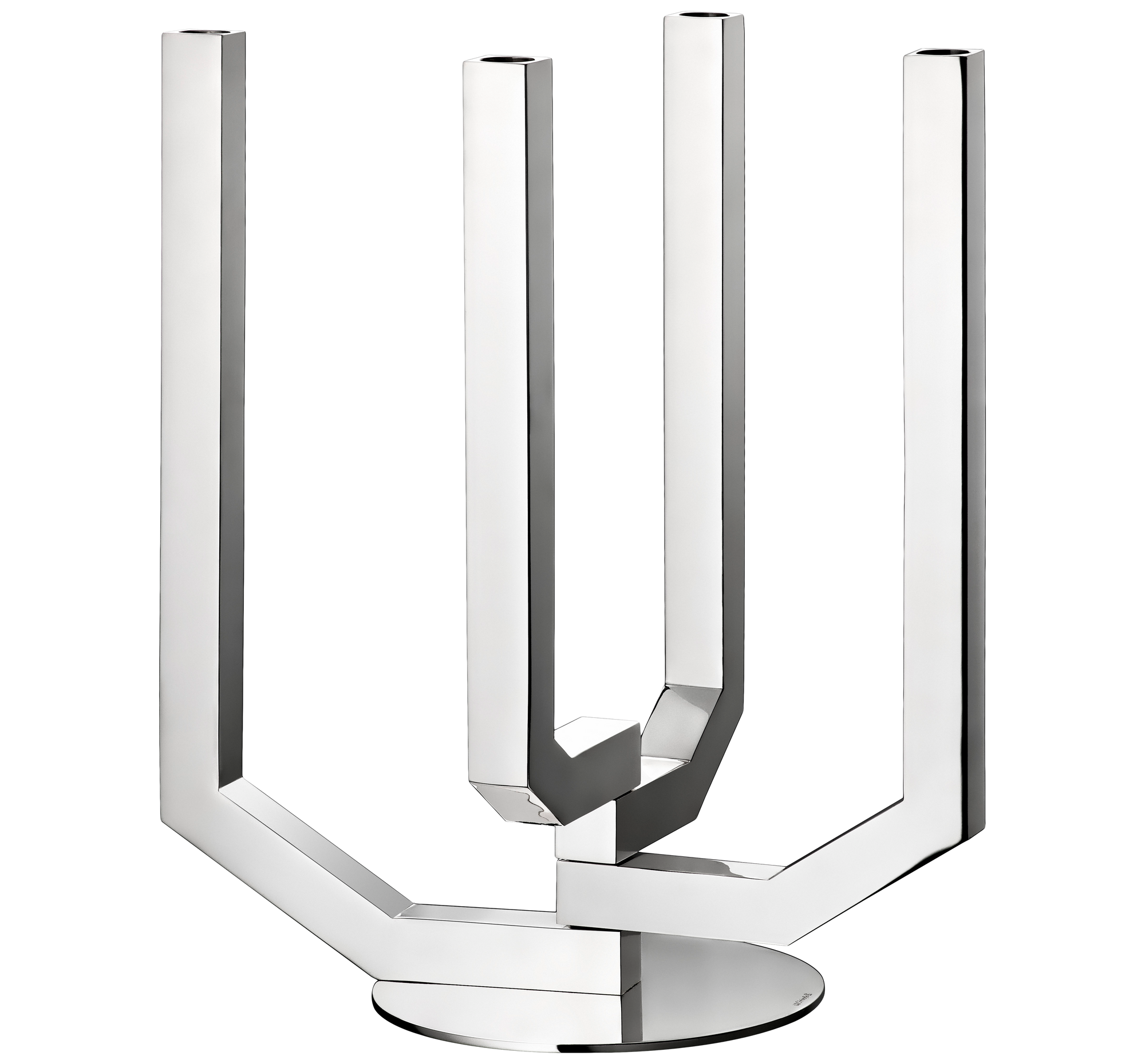 Four light candelabras - Acier inoxydable