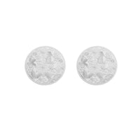 Set of 2 ‘Frosted Bouquet’ coasters - Steel