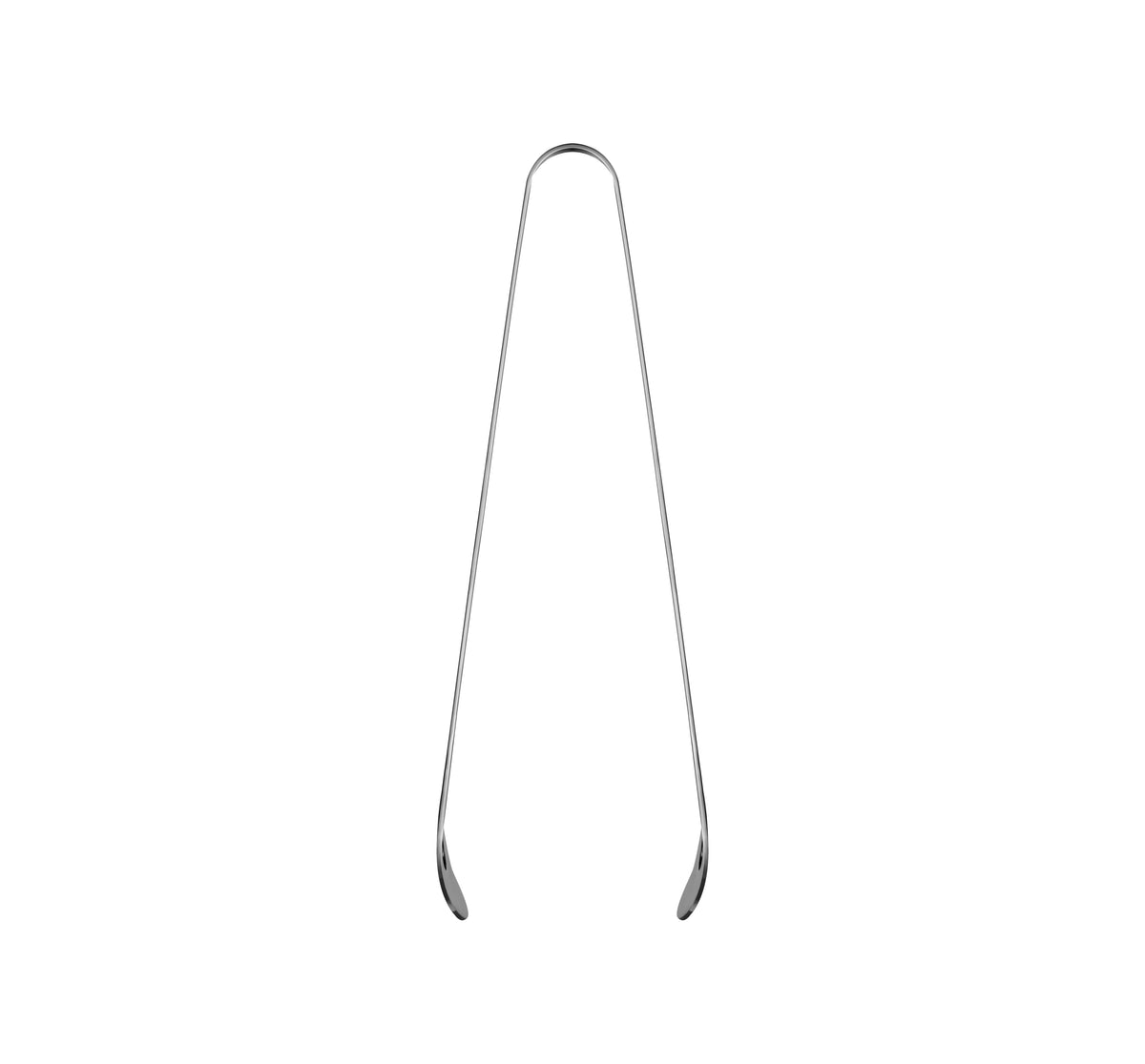 10 cm stainless steel ice tongs - Steel