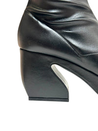 Fitted platform boots - Nero