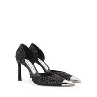 Escarpins Area Dagger 95 en soie - Nero