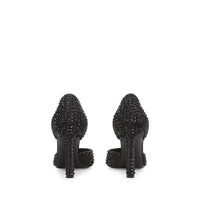 Escarpins Area Dagger 95 en soie - Nero