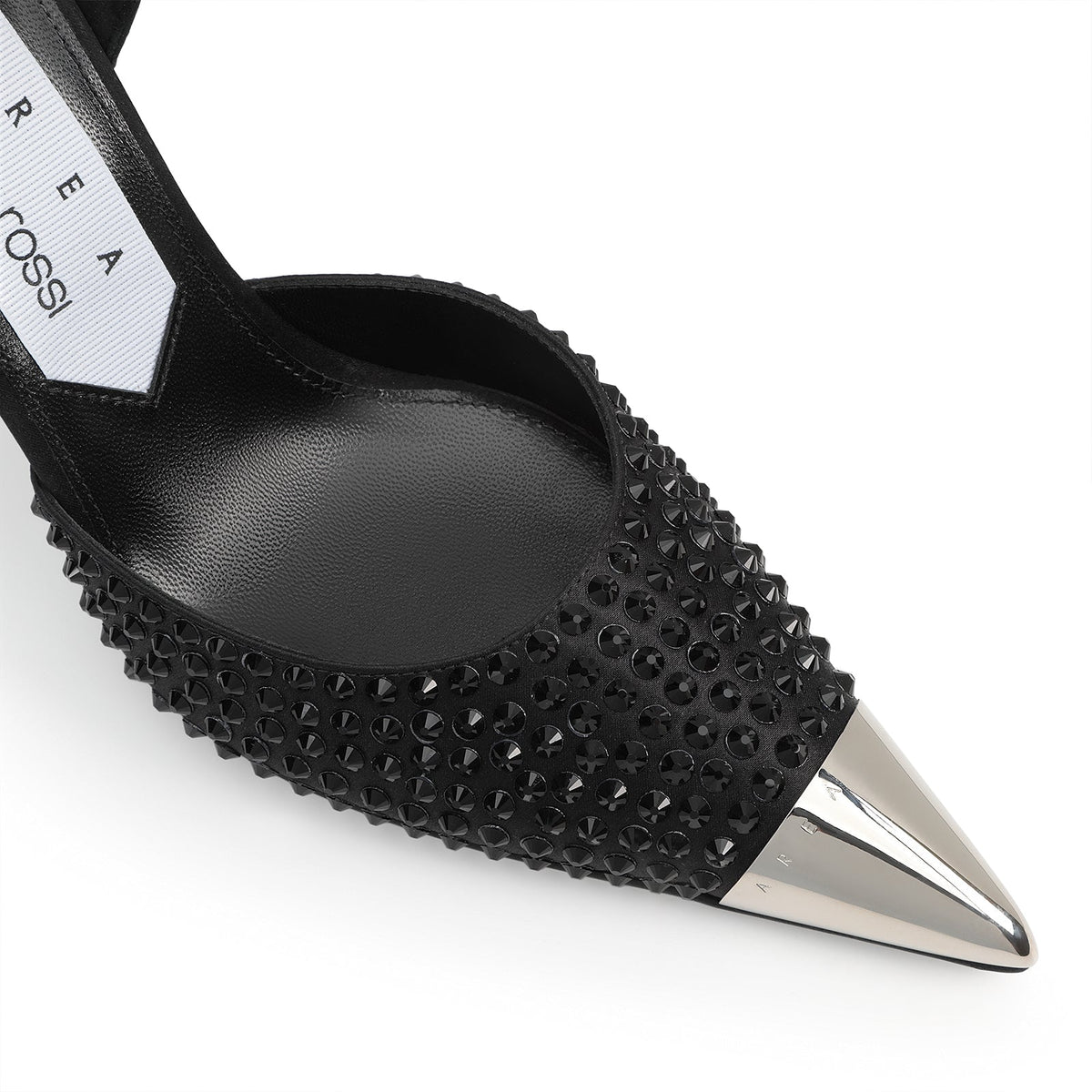 Escarpins Area Dagger 95 en soie - Nero