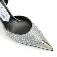Area Dagger 95 pumps - Silver & Crystal