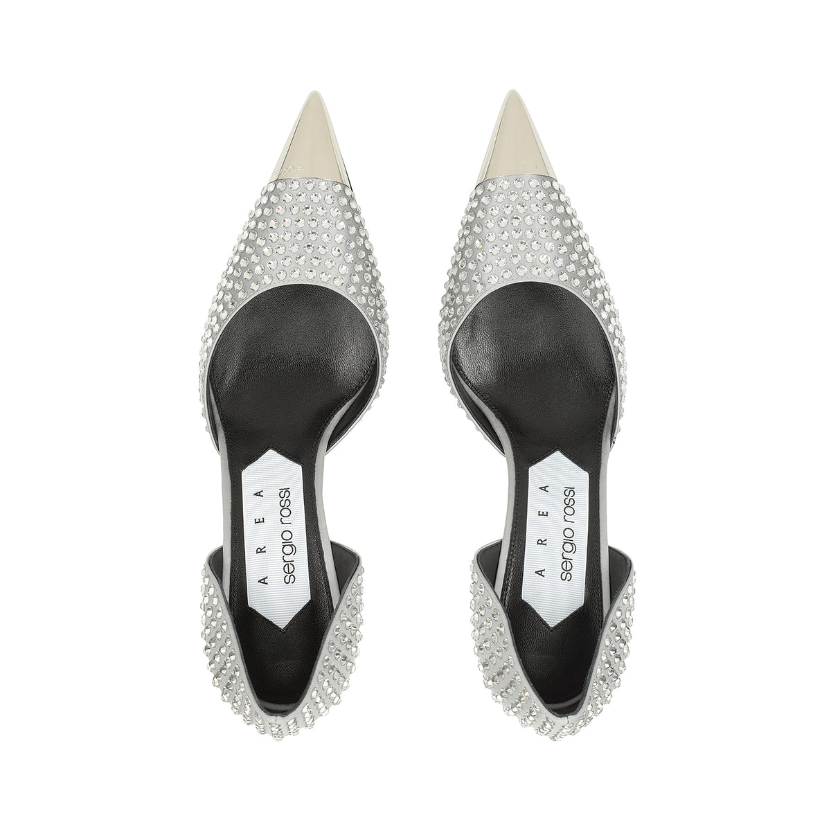Area Dagger 60 pumps - Silver & Crystal